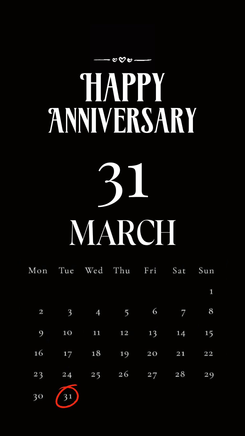 ANNIV 31 Maret