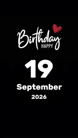 Hbd 19 September2026