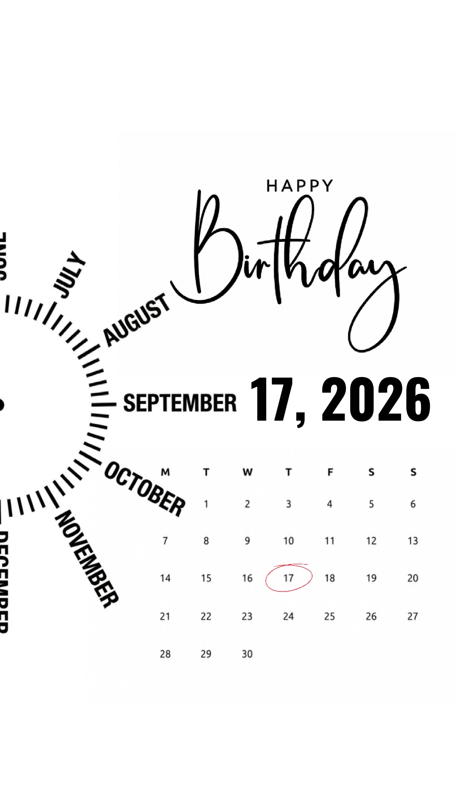 Fille d'anniversaire 17 sept