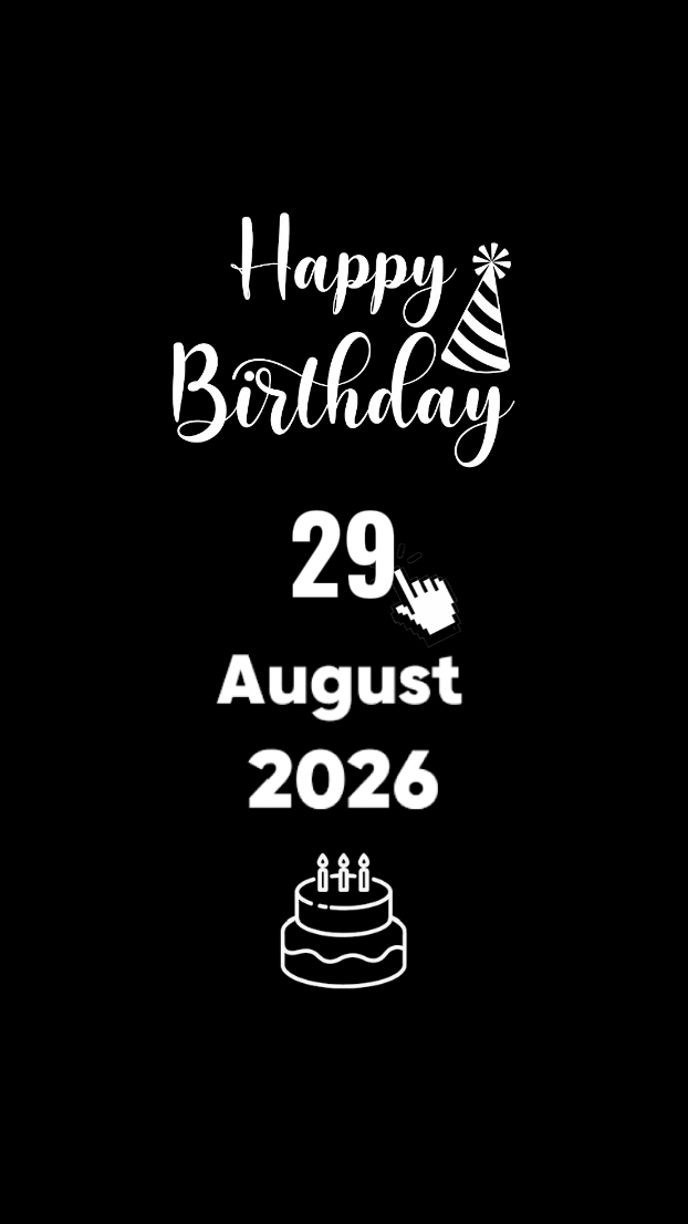 HBD MEU FILHO 29 DE AGOSTO