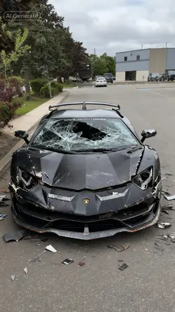 destroyed car prank
