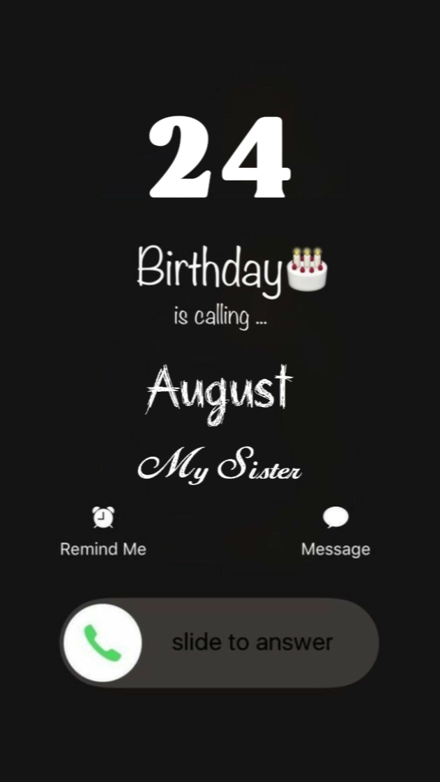 IRMÃ HBD 24 DE AGOSTO