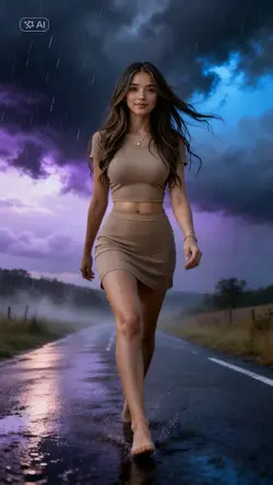 Ai rain walking 