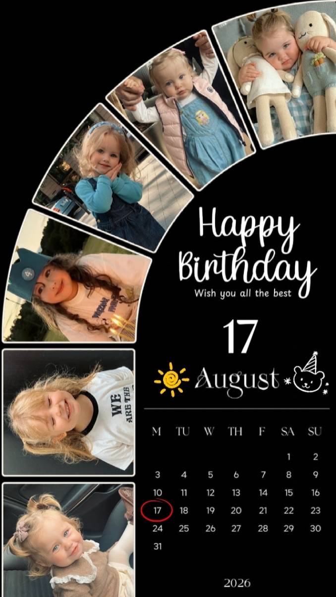 HBD DAUGHTER 17 AUGU
