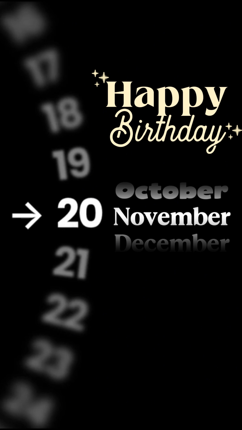 Selamat ulang tahun 20 November
