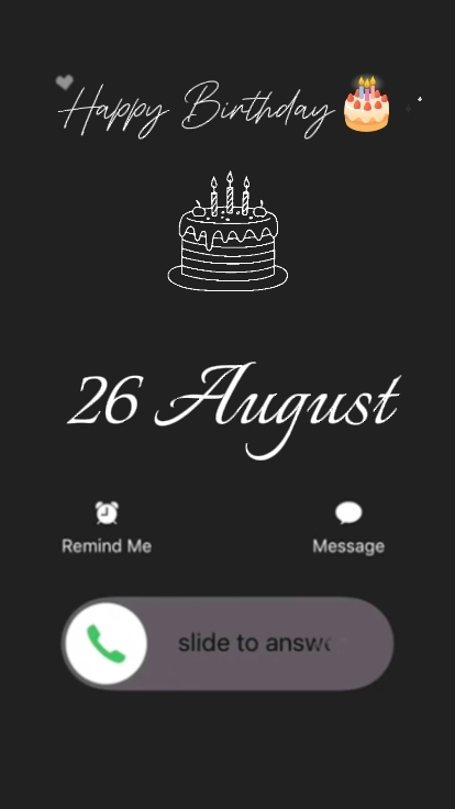 ANIVERSÁRIO PARA VOCÊ 26 DE AGOSTO