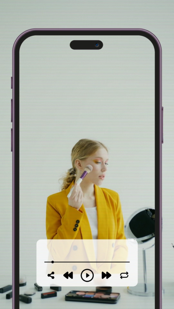 Écran de téléphone Brush Cosmetics Style TikTok!