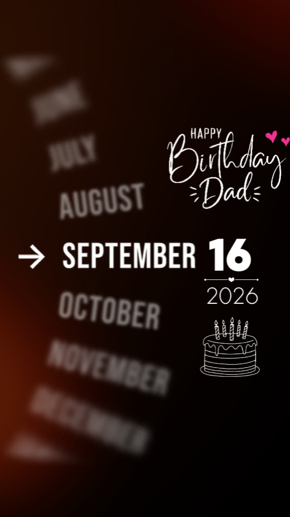 HBD DAD 16 SEPTEMBER