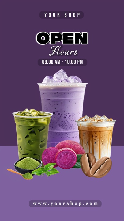 Open hours cafe