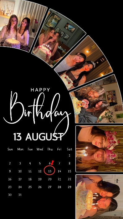 BIRTHDAY 13 AUGUST 