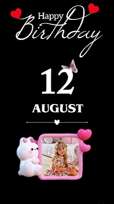 HBD DAUGHTER 12 AUG