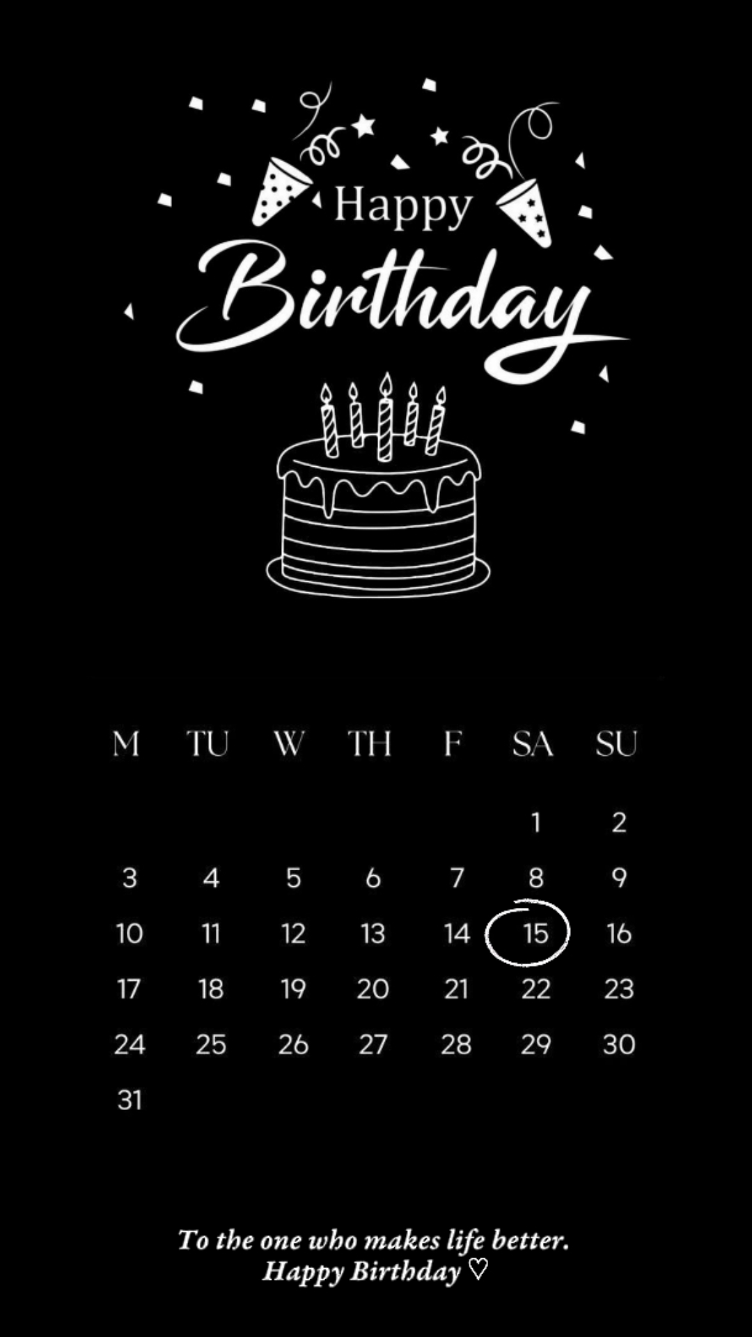 hbd love | Aug 15th