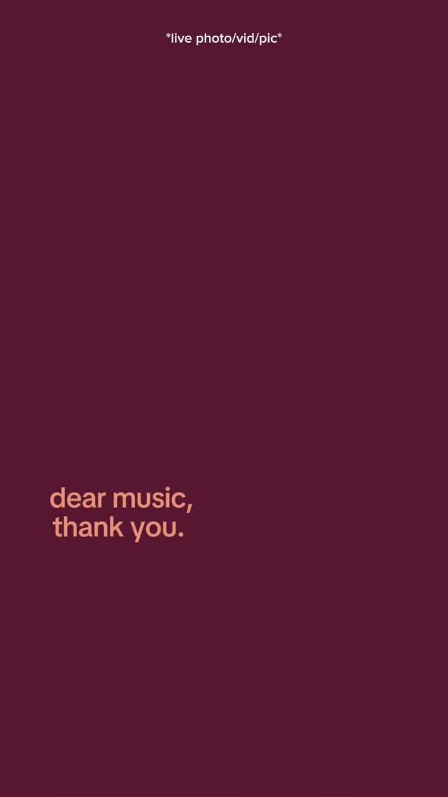 Sevgili müzik teşekkür ederim