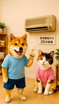 古いエアコン