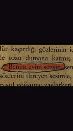 evim sensin.