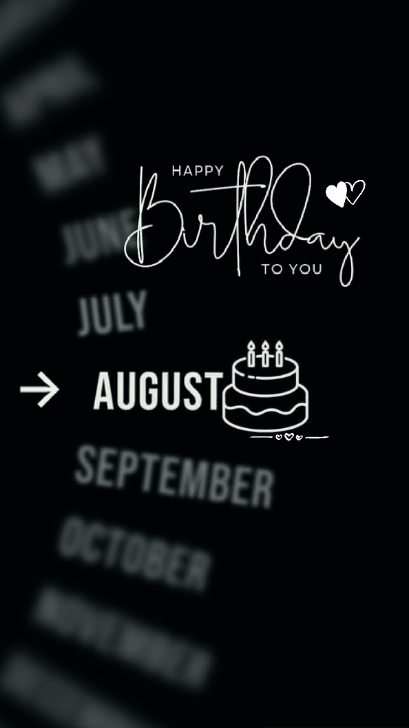 ANNIVERSAIRE AOÛT 