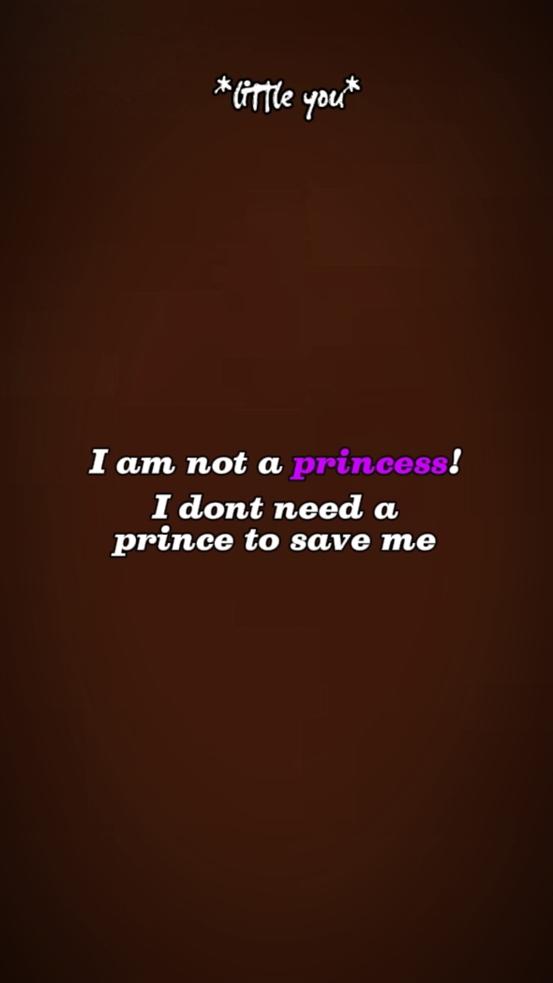 Eu não sou uma princesa