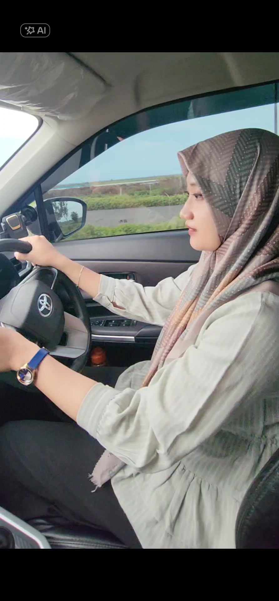 POV cewek nyetir