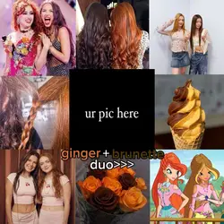 ginger+brunette duo