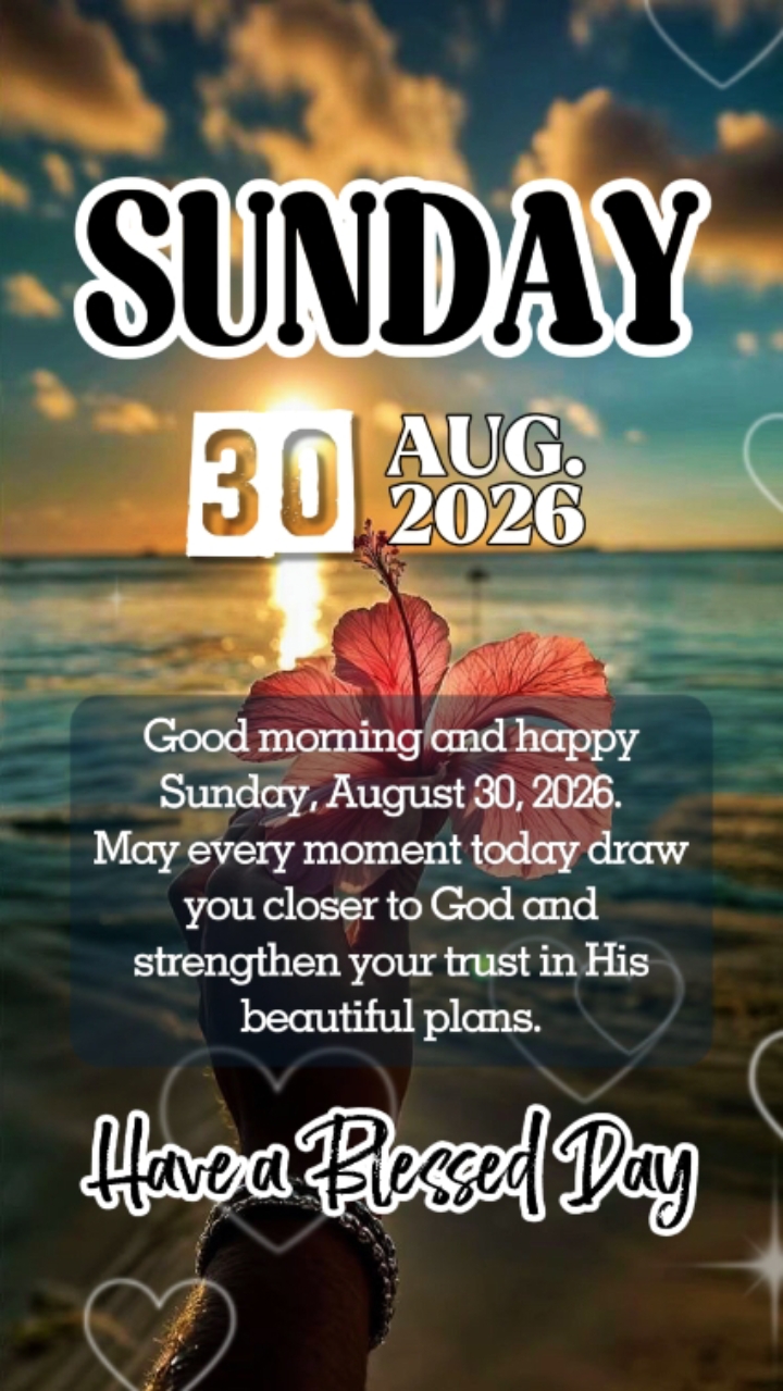 30 Agustus, MINGGU 