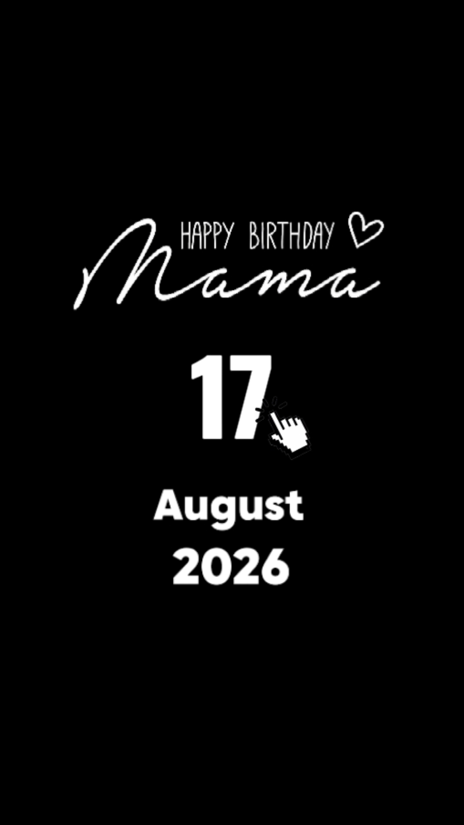 HBD MAMA 17 AUGUST