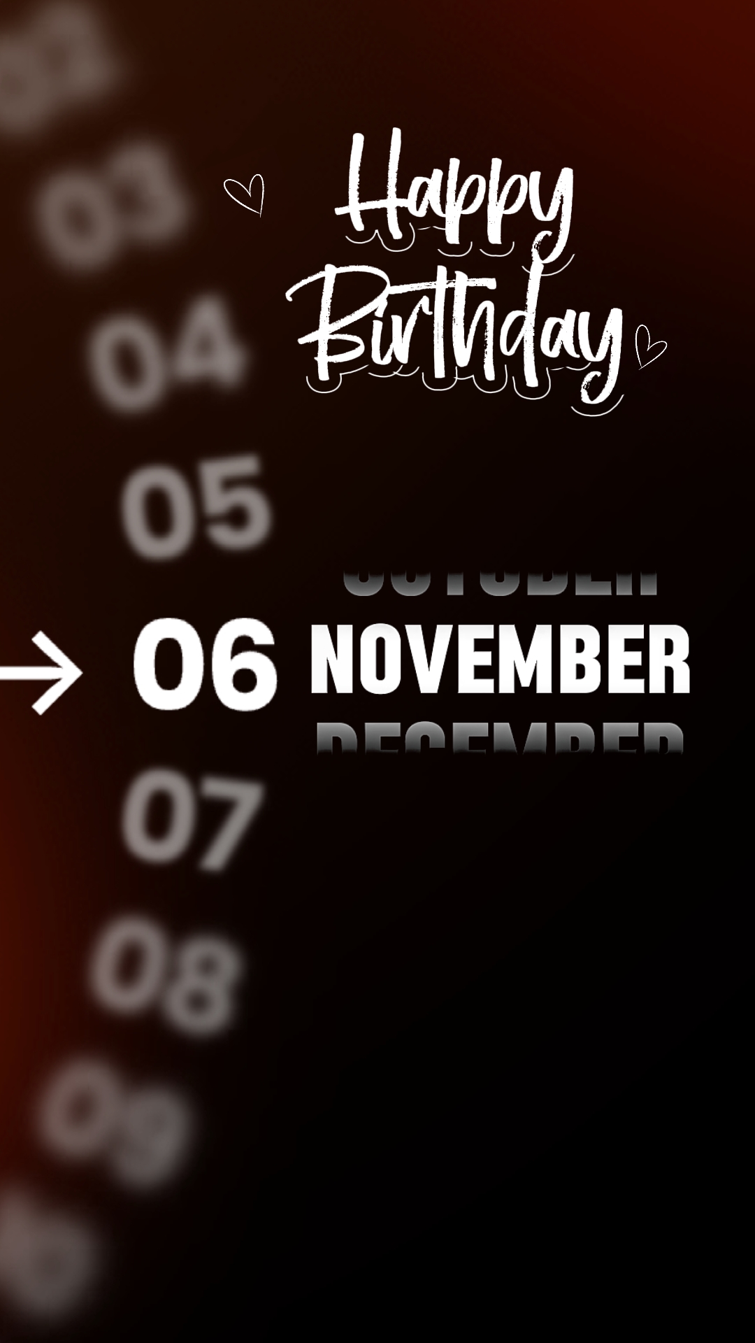 HBD 06 NOVEMBER