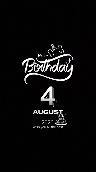 Selamat ulang tahun 4 Agustus 2026