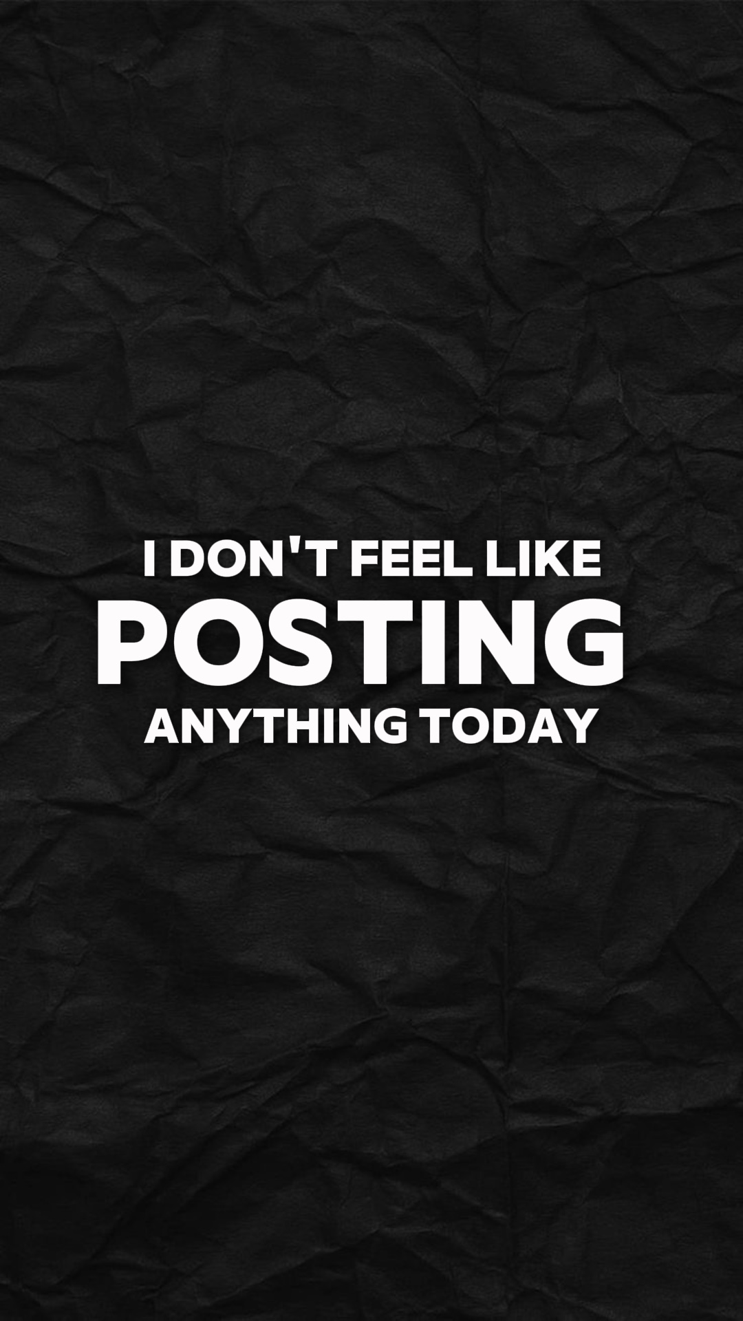POSTING TODAY