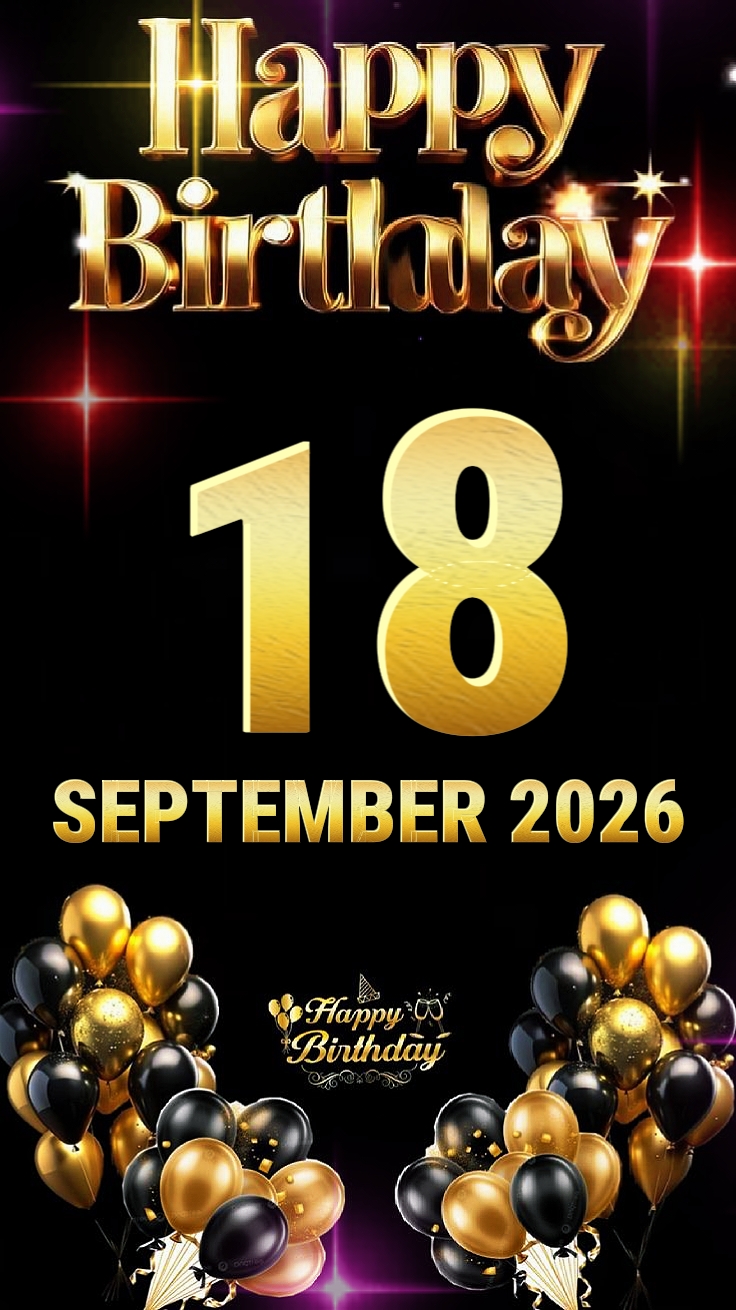 HBD 18 September2026