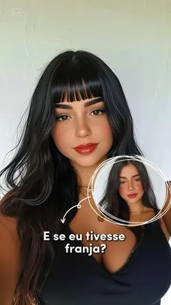 Com franja 🥰