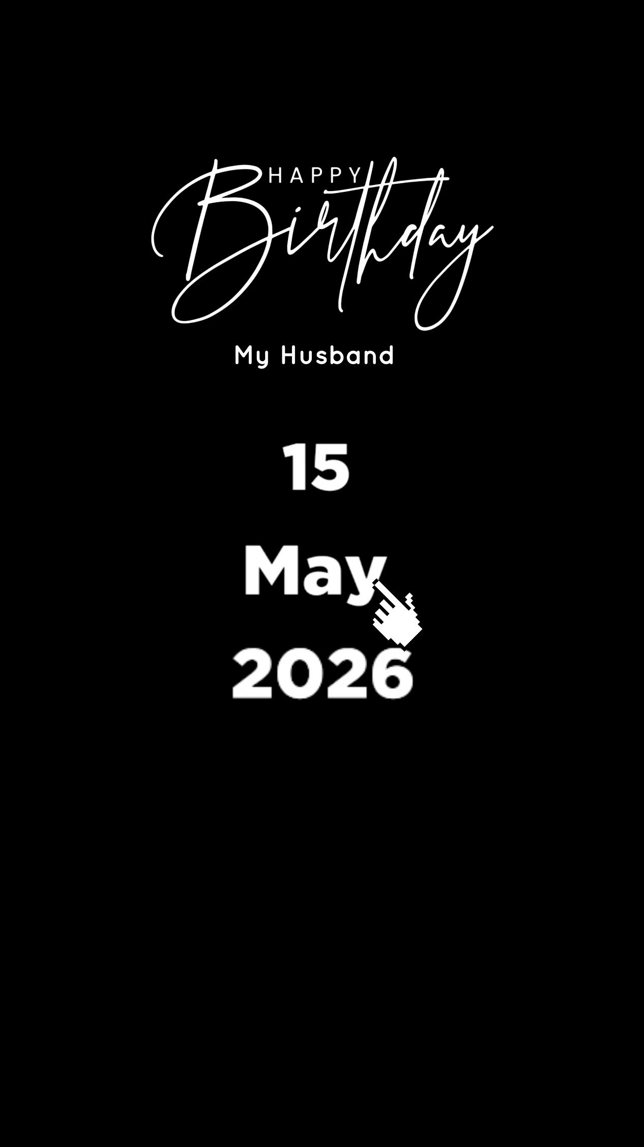 HBD HUSBAND 15 MAY
