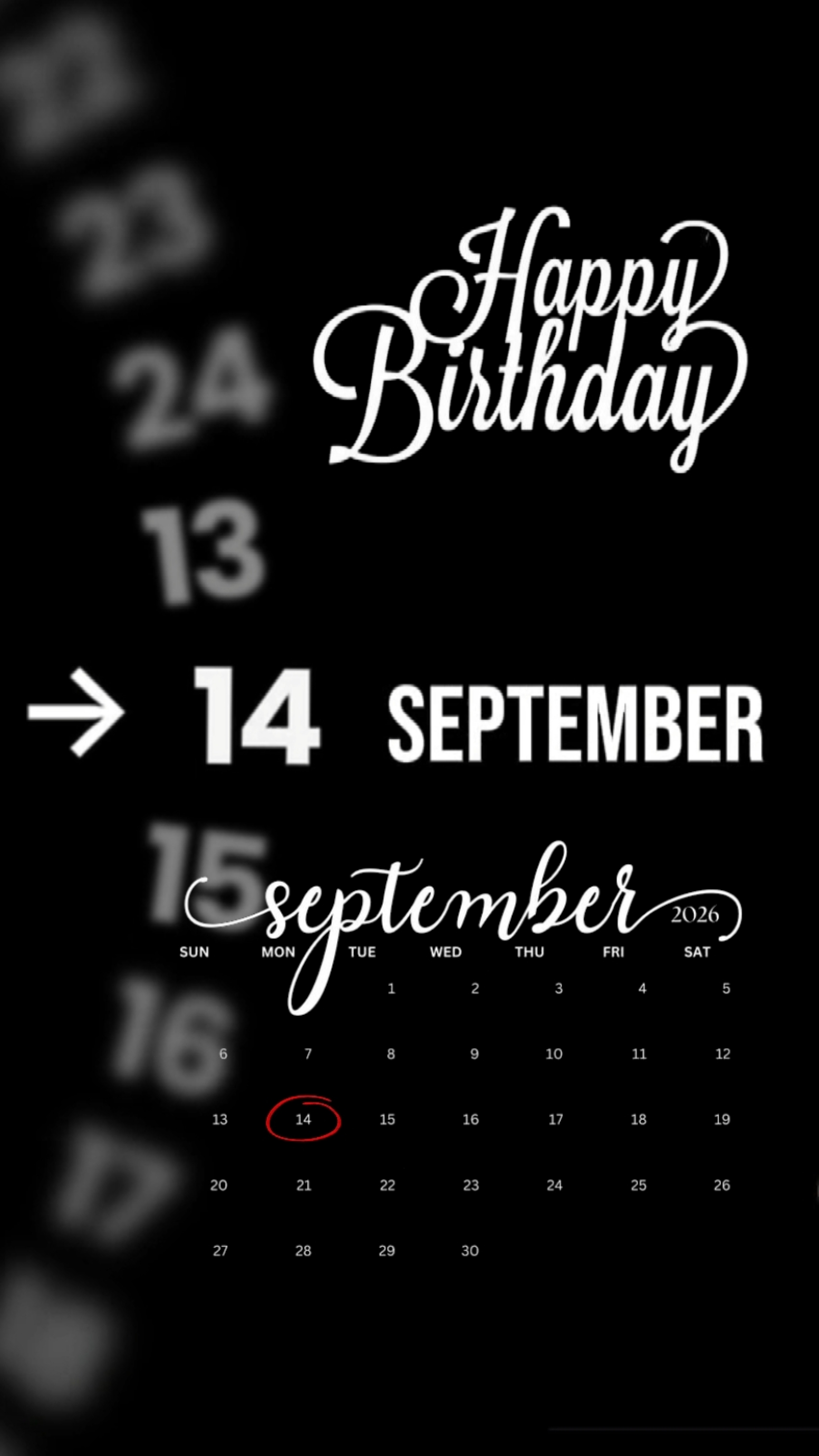 HBD 14 SEPTEMBER 