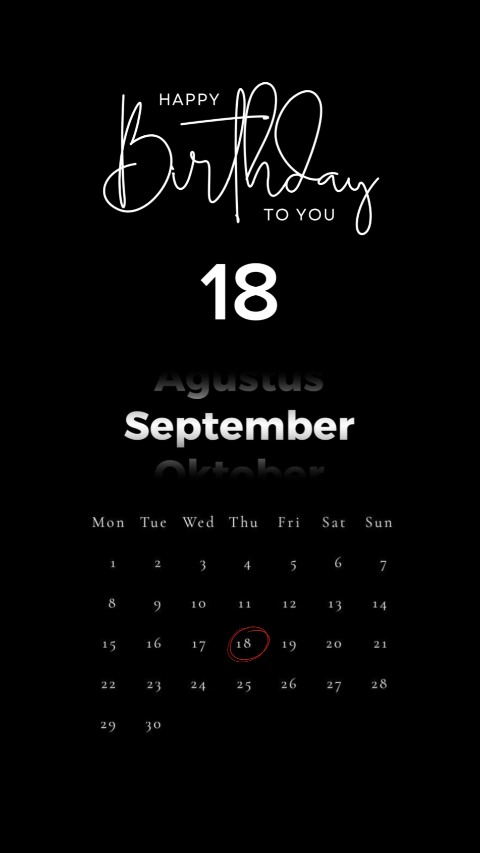 birthday 18september
