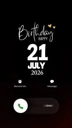 Hbd 21 JJuly 2026 