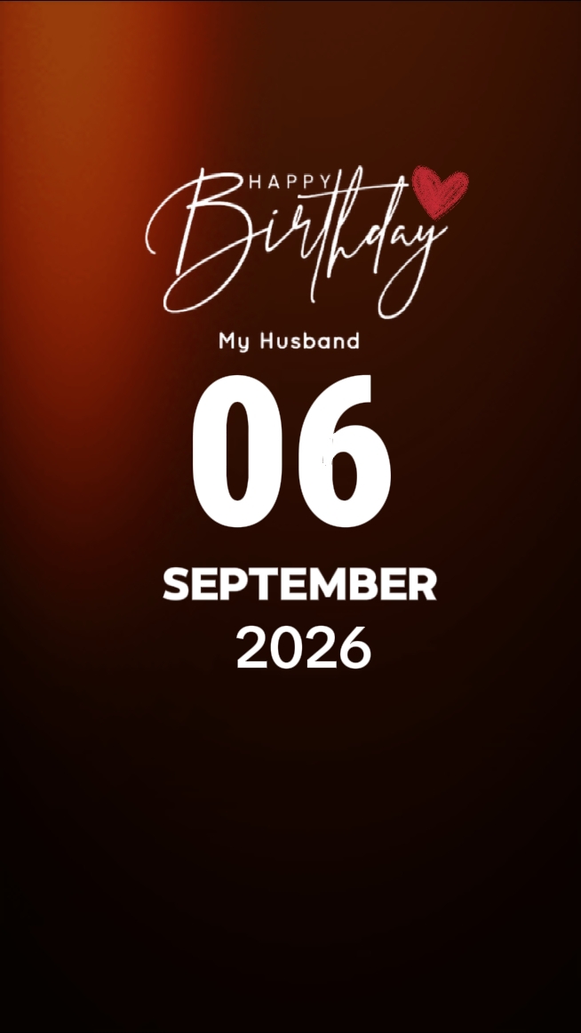 Hbd meu marido 06 set