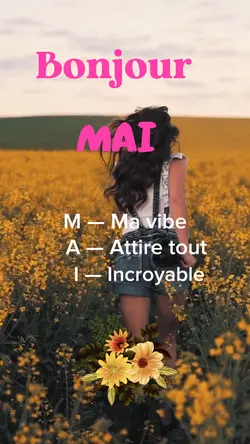 Bonjour Mai🌸