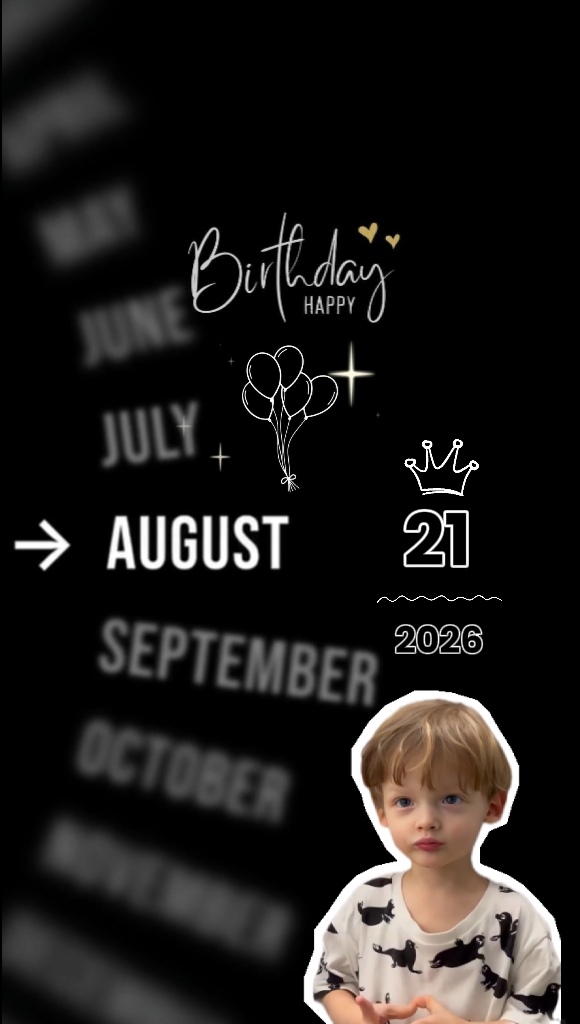 BDAY SON 21 AUGUST