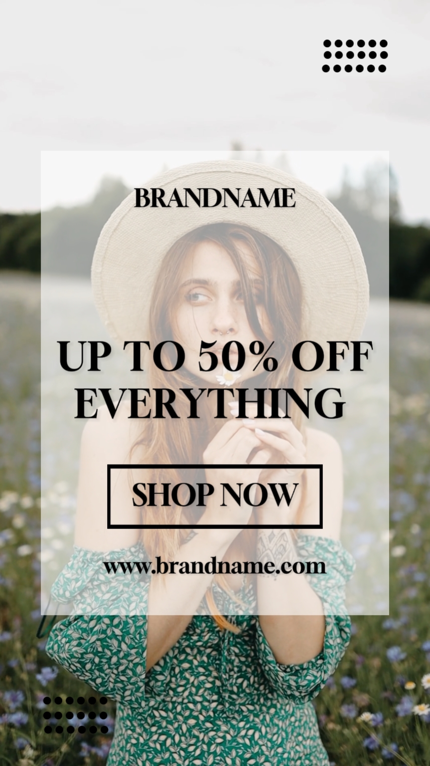 Promoción De Productos De Ropa Texto Flash 