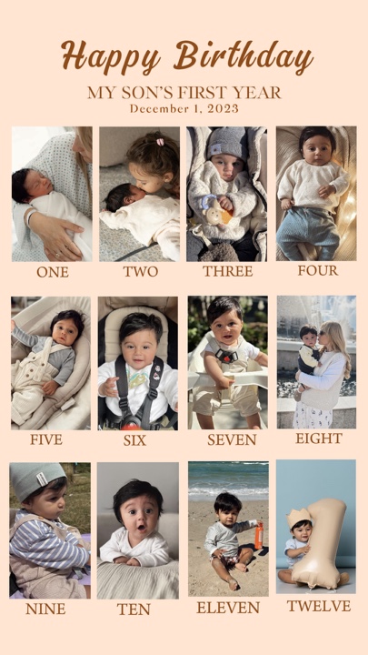 HPBD Son 1 year old