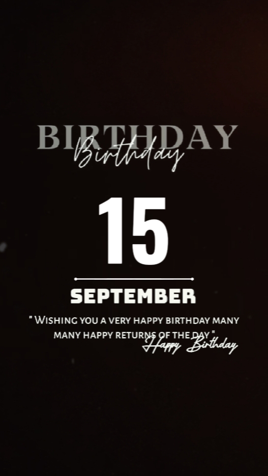 HBD BRO 15 SEPTEM