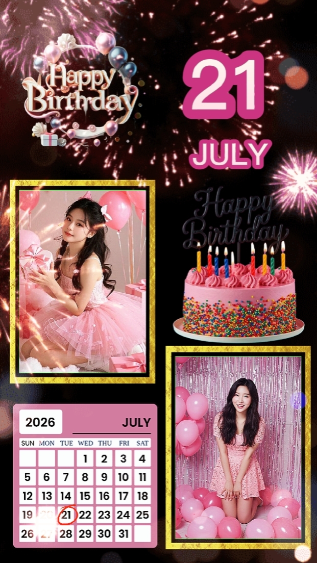 Aniversário 21 DE JULHO 