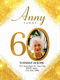 60th invitation 