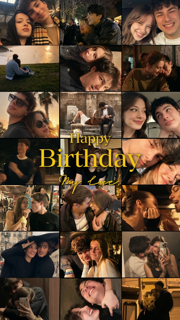 happy birthday grid