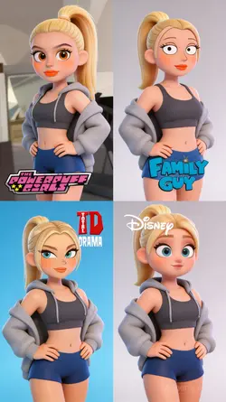 4 Different Cartoon