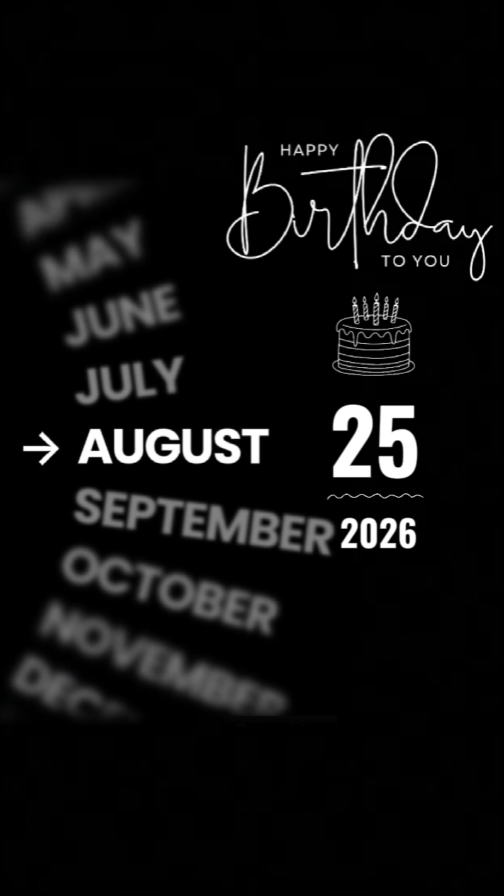 BDAY SON 25 AUGUST