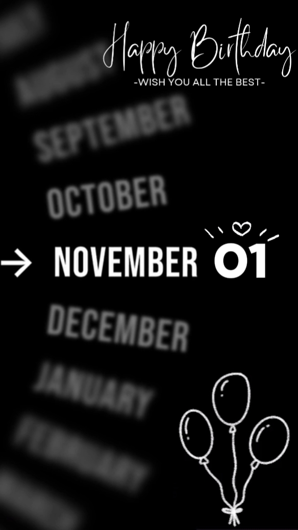 hbd 01 november 