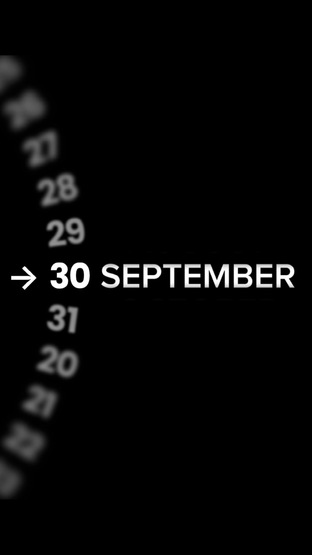 HBD 30 SEPTEMBER 