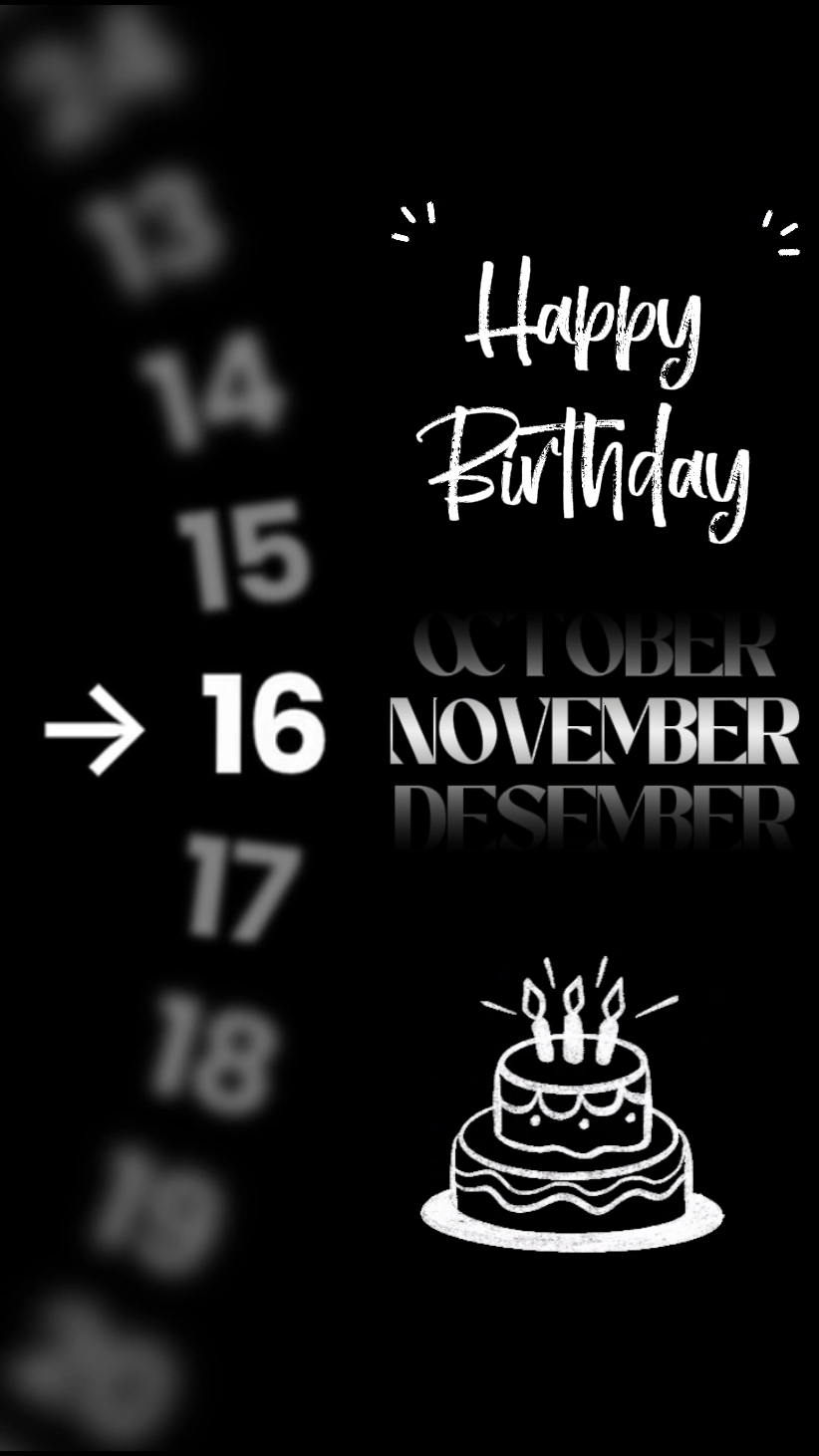 Selamat ulang tahun 16 November