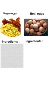 Real vs vegano