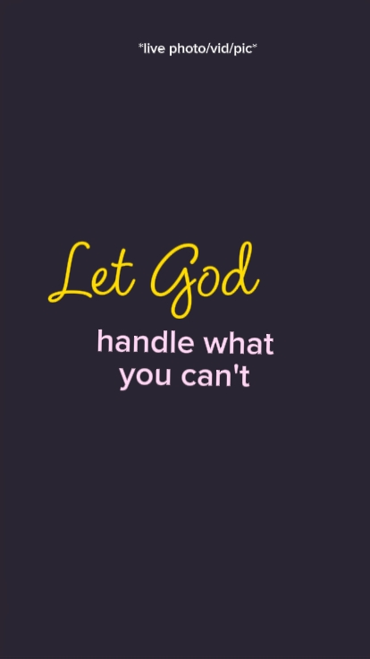 let God